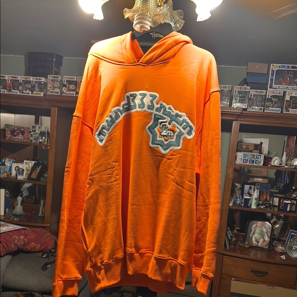 Murd333r.fm Orange Billy Hoodie
